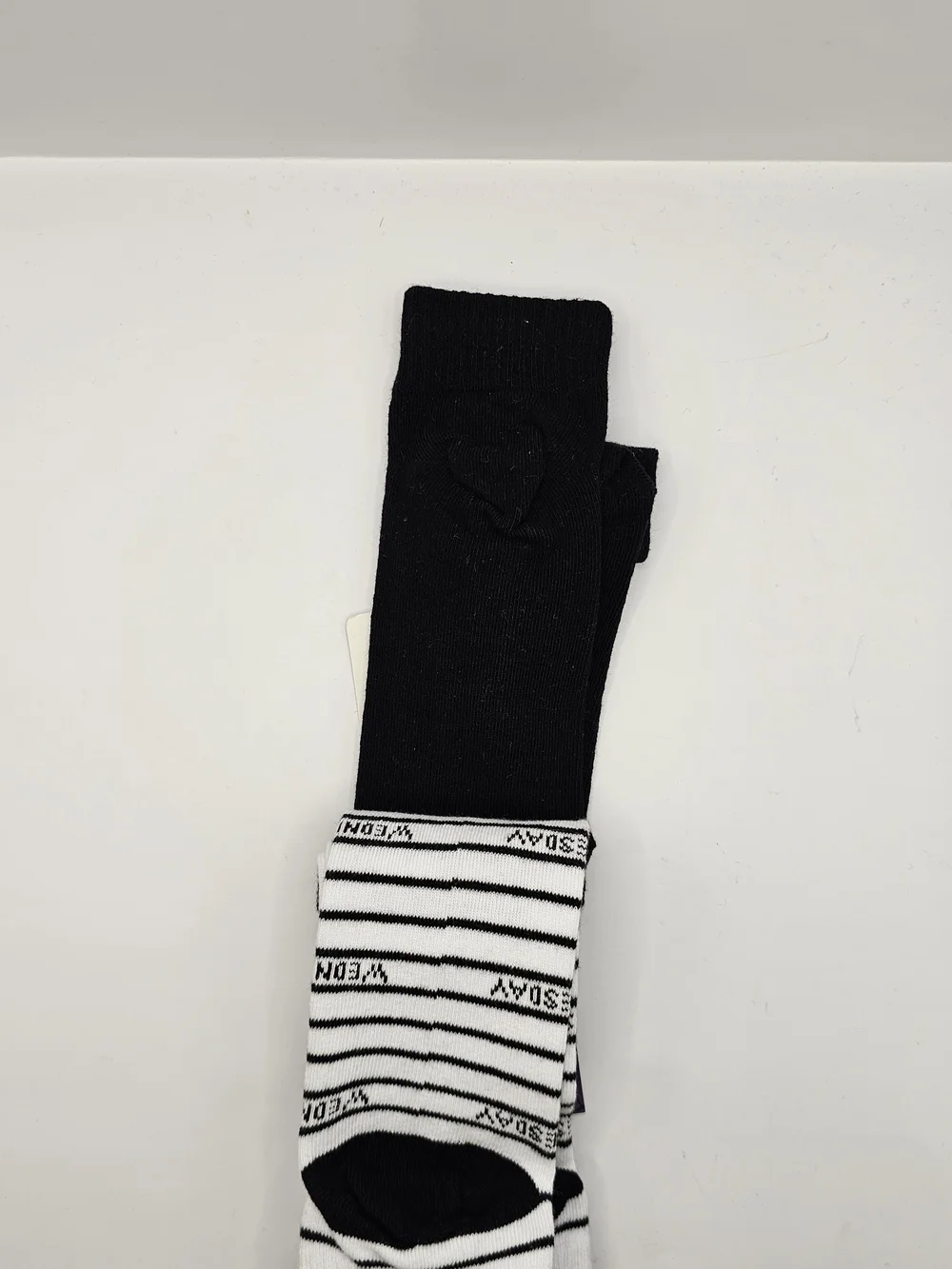 Wednesday Addams x Primark Trainer Socks, Sz Large, 3 Pairs, new with tags